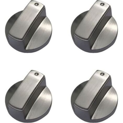 Lot de 4 boutons de cuisinière à gaz universels en métal pour cuisinière à gaz - 6 mm (1/5)