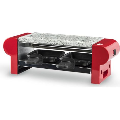 H.Koenig RP2 Raclettegerät rot 350W für 2 Personen (1/5)