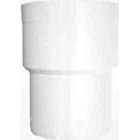 Reducción Concéntrica Hembra Macho Blanco 90/80Ø PVC Canalón Ferroplast