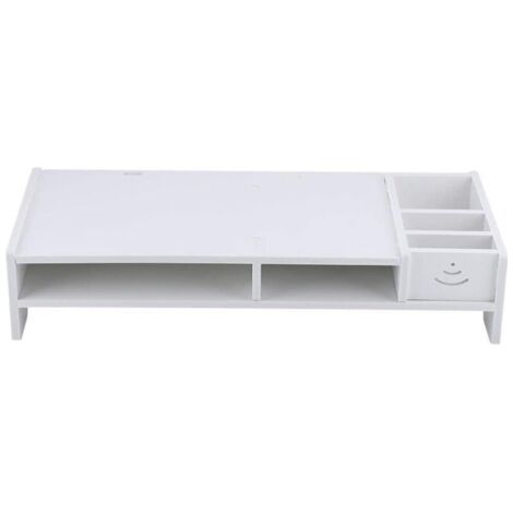 Support de moniteur d'ordinateur, support de PC portable, bureau à domicile, Table de rangement, étagère organisateur (1/5)
