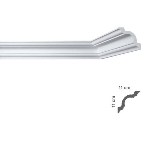 CORNICE DECORATIVA PER SOFFITTO mod. I790 - mm 110 x 110 x 2 mt