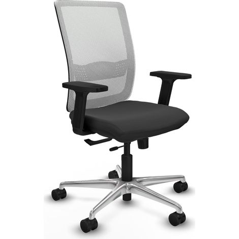 Chaise de bureau piqueras y crespo Haches gris foncé aluminium (1/2)