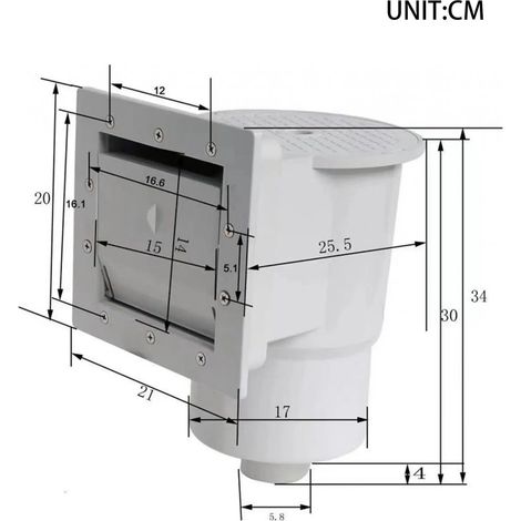 (B) Kit de nettoyage de piscine : écumoire, accessoires, robuste, facile à installer et efficace pour la piscine (1/5)