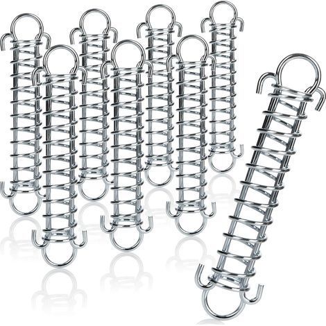 8X Ressort de Tension avec Double Crochet - Ressort pour tentes, auvents, Bateaux - Accessoires de Fixation (8 Morceaux de Ressort de Tension - 11.5 cm) (1/5)