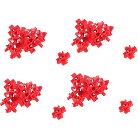 Lot de 48 abreuvoirs automatiques horizontaux à montage latéral pour volailles - Abreuvoirs propres pour poulets ou cailles (1/5)