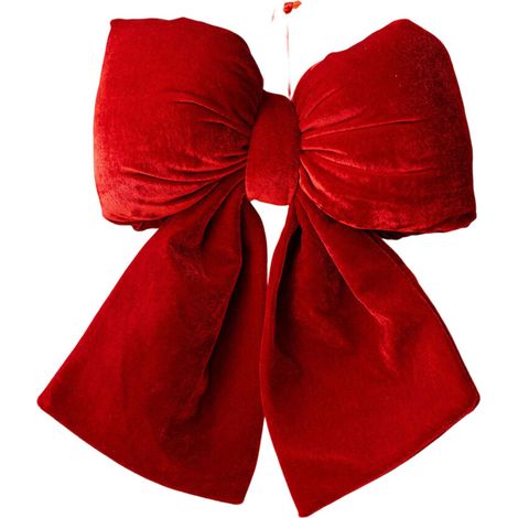 Decorazione natalizia da appendere con nastro di velluto, - Rosso L