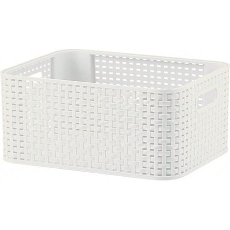 Panier de rangement PP, lot de 2, 120x120x60 cm, coffre de stockage robuste, bac polypropylène pour organisation, boîte de tri double, grande capacité, idéal jardin et intérieur. (1/2)