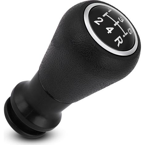 Pomello del cambio a 5 marce nero e argento per veicoli Peugeot e Citroën (da 106 a 207 / da C1 a C4) (1/4)