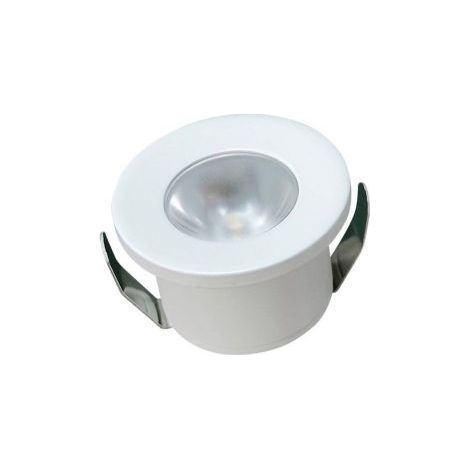FARO FARETTO LED PUNTO LUCE ROTONDO COLORE BIANCO INCASSO 1W 3000K 4000K 6500K BLU - Colore Luce:Bianco Caldo