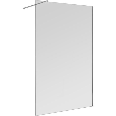 Doccia Walk-In 160 cm trasparente 6 mm profilo cromo H 200 cm Klug (1/5)