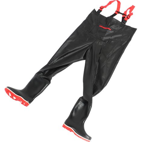 Pantalon de protection imperméable YSB233 pour adultes, hommes et femmes, combinaison pantalon de pêche, pantalon de pêche léger en PVC, taille 44 (1/5)