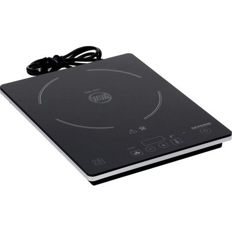 SEVERIN KP 1071, Piastra a induzione, Potenza 2000 W, Diametro 21 cm, 10 livelli di temperatura, Display di temperatura, Timer, Spegnimento automatico in caso di pericolo, risparmio energetico (1/4)