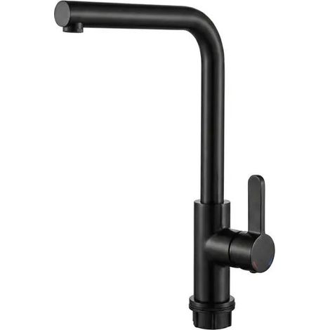 Miscelatore Cucina Nero Monocomando Canna Alta