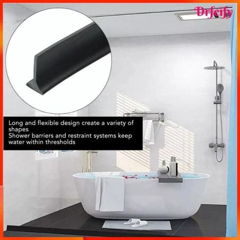 Bande d'isolation étanche à l'eau 3 mètres, auto-adhésive, flexible en TPE, couleur noire, pour étanchéité et protection (1/4)