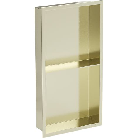 Mexen X-Wall-R étagère murale encastrée avec rebord et étagère 60 x 30 cm, or - 1950603010S (1/5)