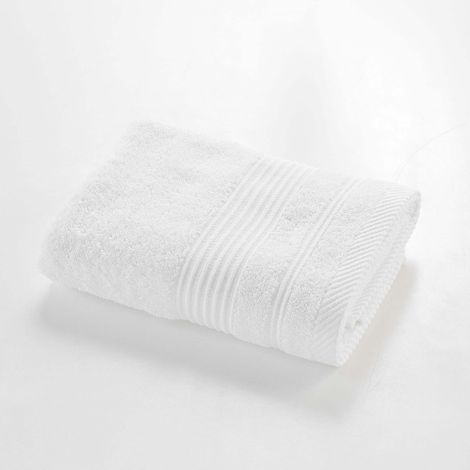 Serviette de toilette 50 x 90 cm Tendresse blanc (1/4)