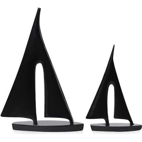 Décorations de bateaux, statues et sculptures artistiques (2 pièces) Noir (1/5)
