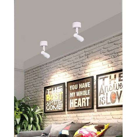 Trade Shop - FARETTO APPLIQUE LED ORIENTABILE 3W ZU PARETE VARI TONI LUCE BIANCO F07B -