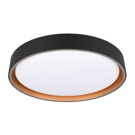 FELIS PLAFONIERA A LED 24W 2500lm, 2700- 6500K BORDO NERO E ORO CON TELECOMANDO MULTIFUNZIONE D. 40CM DIMMERABILE