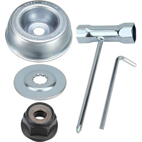 CYRILL – 5pcs kit ecrou Tete debroussailleuse Universelle, pour débroussailleuse Thermique, STIHL, Echo, ryobi Tete, Plaque De Lame En Métal De Boîte De Vitesses De Tondeuse à Gazon pour STIHLFS55 FS5 (1/5)
