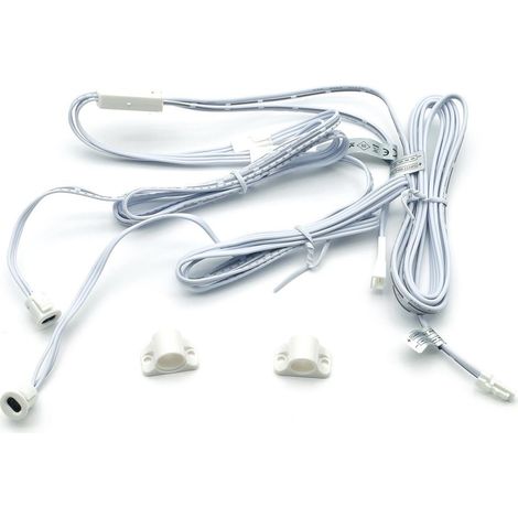 LED-Doppelsensorschalter für Schränke weiß 60/100W 12-24V Idealed (1/4)