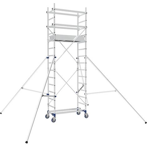 Trabattello mobile 1 piano - Altezza max. di lavoro 4.85m - 26402430