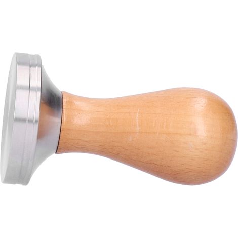 51-mm-Kaffeetamper aus Edelstahl, Pulverpresse mit Holzgriff, manuelles Presswerkzeug (1/5)