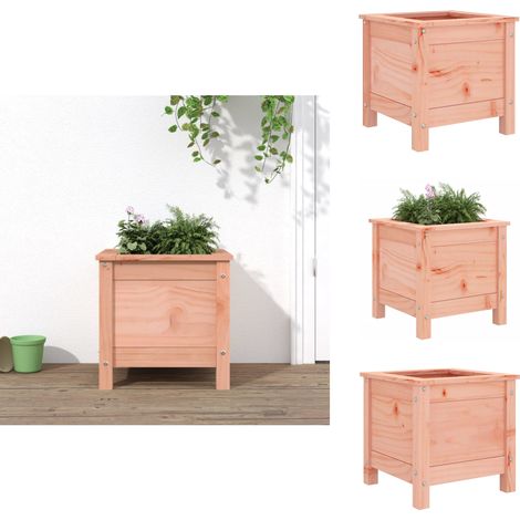 Jardinière 40x40x39 cm bois massif douglas - Jardiniered'extérieure - Jardinière Bois - Pot De Fleurs Extérieur - Déco Jardin - Jardinière Design (1/5)