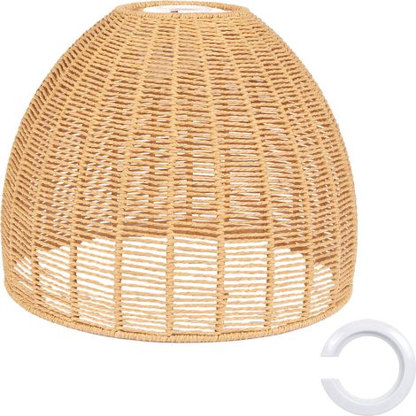 Emitto Ceiling Light Shade Pendant Woven Lampshade Natural Lightshade Easy Fit
