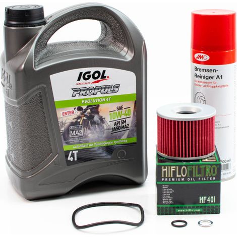 Kit Entretien Vidange Standard pour YAMAHA XJR 1200 de 1995 à 1998 - IGOL PROPULS EVOLUTION 10W40 4L