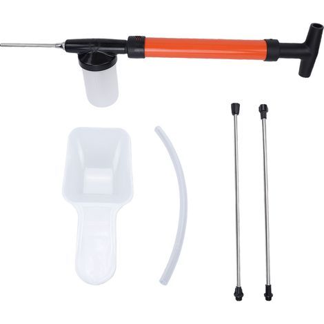 Kieselgur-Stäuber, 1,2 m verstellbare Länge, 3 Modi, Sprühspender für den Garten, Orange (1/5)