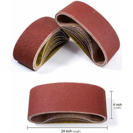 Nastro abrasivo per trapani a nastro 100x610 mm, vari grani (80/120/150/240/400) per ogni esigenza di levigatura. (1/3)