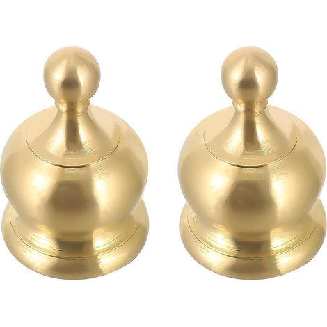 Embouts de Lampe en Cuivre Couronne Décoratifs Lot de 2 (1/5)