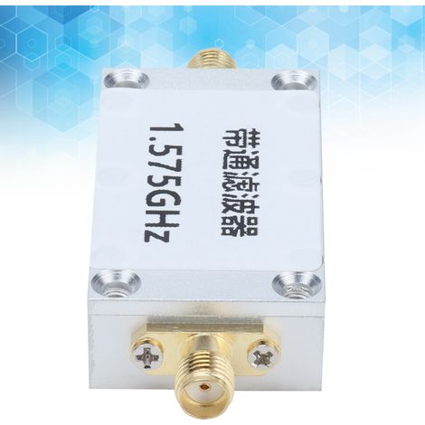 Le positionnement par satellite GPS utilise un filtre passe-bande à ondes acoustiques de surface (SAW) à interface SMA à 1,575 GHz. (1/5)