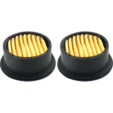 Lot de 2 éléments filtrants pour compresseur d'air, silencieux sans huile, filtre d'admission de remplacement pour générateurs, ventilateurs (1/5)