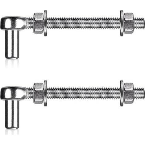 Charnière de portail robuste M16 x 150 mm en deux parties (1/5)