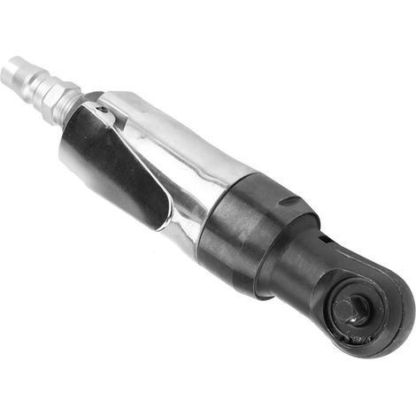 3/8" Drive Pneumatic Ratchet Wrench – Compact Professional Tool for Tight Spaces with High Torque, for Automotive, Industrial and Machine Maintenance (includes a (1/5)