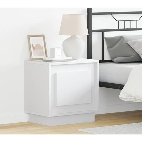 Nachttisch 2 pcs Weiß 44 x 34,5 x 45 cm Holzwerkstoff