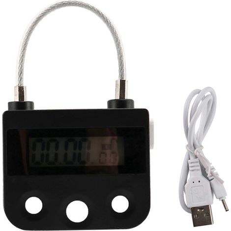 Verrouillage Temporaire Électronique à Minuterie pour Maison - Cadenas Digital avec Compte à Rebours, Sécurité Intérieure, Dispositif de Contrôle du Temps, Modèle Familial (1/5)