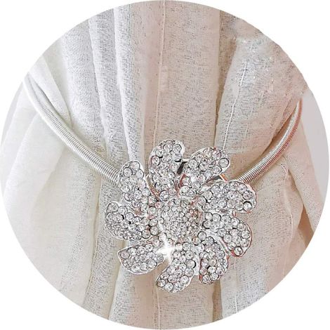 Filiyano-Rideau de chambre à coucher avec arche en cristal et corde extensible, boucle. (1/5)