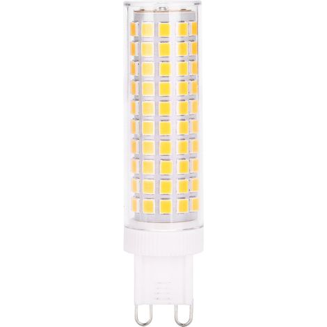 Ampoule LED G9 12 W sans scintillement, culot maïs en céramique, 1200 lm, 124 LED, pour suspensions, plafonniers, appliques murales et lampes de table. Non dimmable, blanc naturel. (1/5)