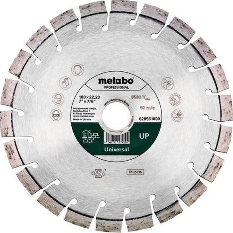 Metabo - Disque à tronçonner diamanté pour matériaux de construction 180x22,23 mm 628561000 (1/2)