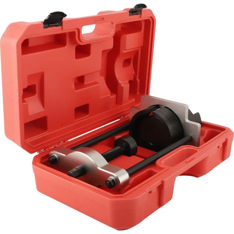 Herramienta para desmontar los bujes del brazo de suspensión, fabricada en acero de alta calidad. Dimensiones: 28 x 10 x 5 cm. Compatible con Ford Mondeo Mk4 y S-MAX. Diseño ligero. (1/5)