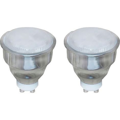 Confezione da 2 lampadine CFL a basso consumo GU10 9W 400lm 2700K 7hDayron