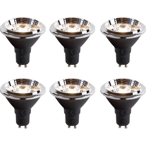 Luedd Ampoule LED - set de 6 - GU10 - 6W - 3000K 475LM - dimmable (1/4)