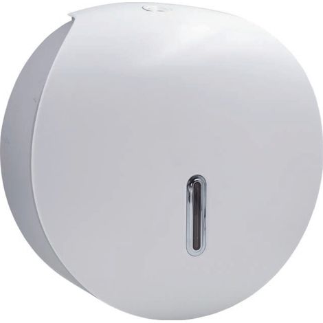 Distributeur de papier hygiénique en ABS, finition blanc/gris L 293 x P 1365 x H 298 mm