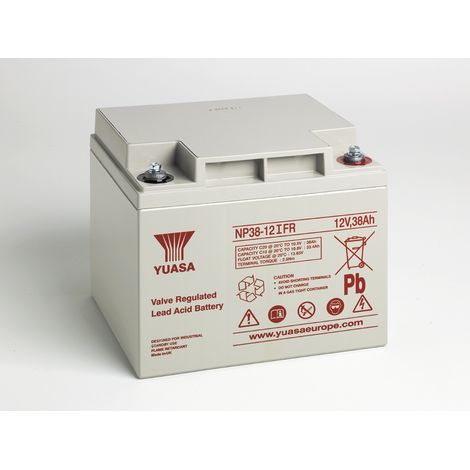 Yuasa - Batterie plomb AGM YUASA NP38-12IFR 12V 38Ah M5-F (1/2)