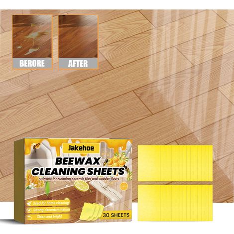 Multi-functional floor cleaning sheets for home use, removing stains, dirt, and brightening floors - 30pcs (1/5)