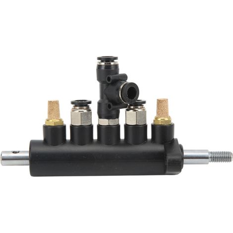 Tire Changer Pedal Valve Air Control, 5-Way Aluminum Alloy Replacement Supplies, Designed with a 36mm Distance Between Two Round Holes (1/5)