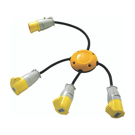 Draper 35255 Defender E13220 110V Spider Pod 3 x 16A